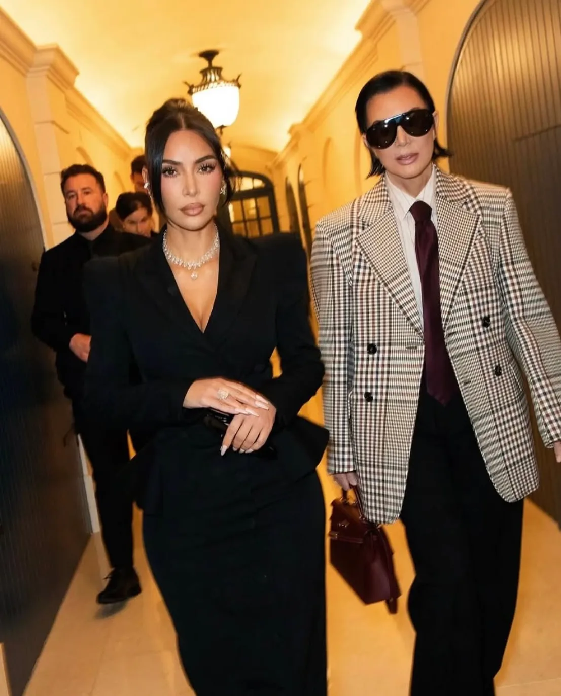 Kim Kardashian and Kris Jenner in Paris